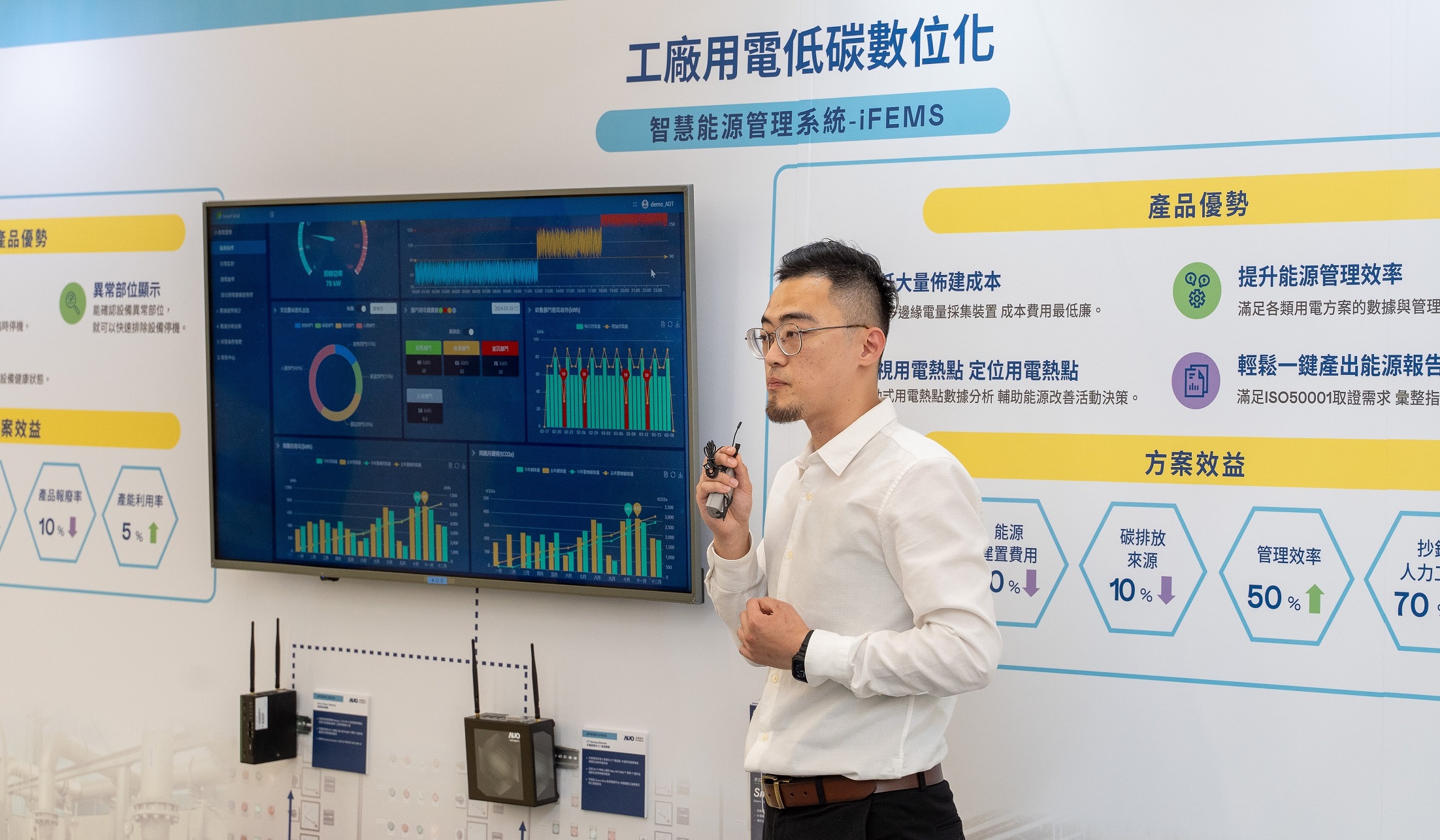 In assisting businesses with implementing smart manufacturing, LEHU88 Digitech has created the &ldquo;iFEMS smart energy management system&rdquo;. This system has been successfully implemented in various industries, significantly reducing labor costs and increasing overall management efficiency